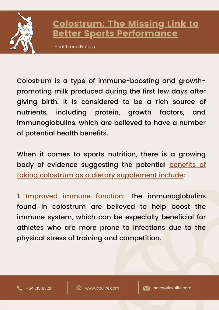 colostrum the missing link to better sports