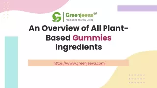 An Overview of All Plant-Based Gummies Ingredients