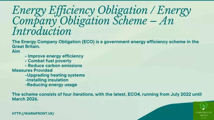 energy efficiency obligation energy company