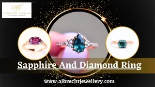 Sapphire and Diamond Ring- Shop now from Albrecht Jewelry