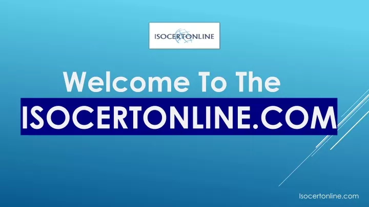 welcome to the isocertonline com