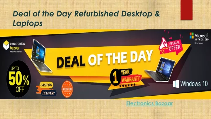 deal of the day refurbished desktop laptops