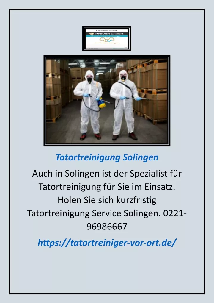 tatortreinigung solingen