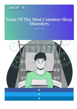 Some Of The Most Common Sleep Disorders