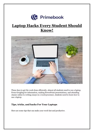Laptop Hacks Every Student Should Know!