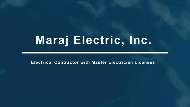 maraj electric inc