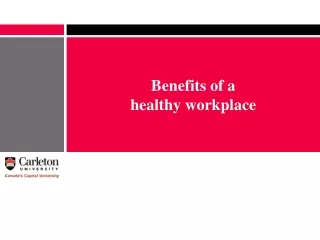 benefits of a healthy workplace