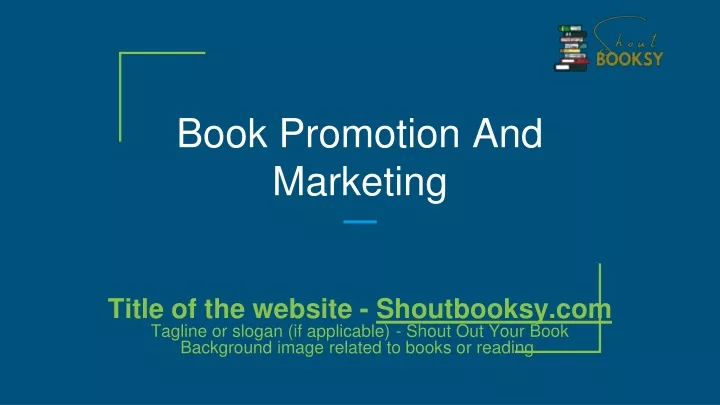 book promotion and marketing