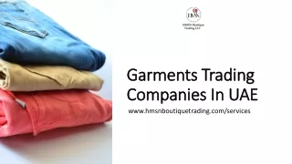 garments trading companies in uae