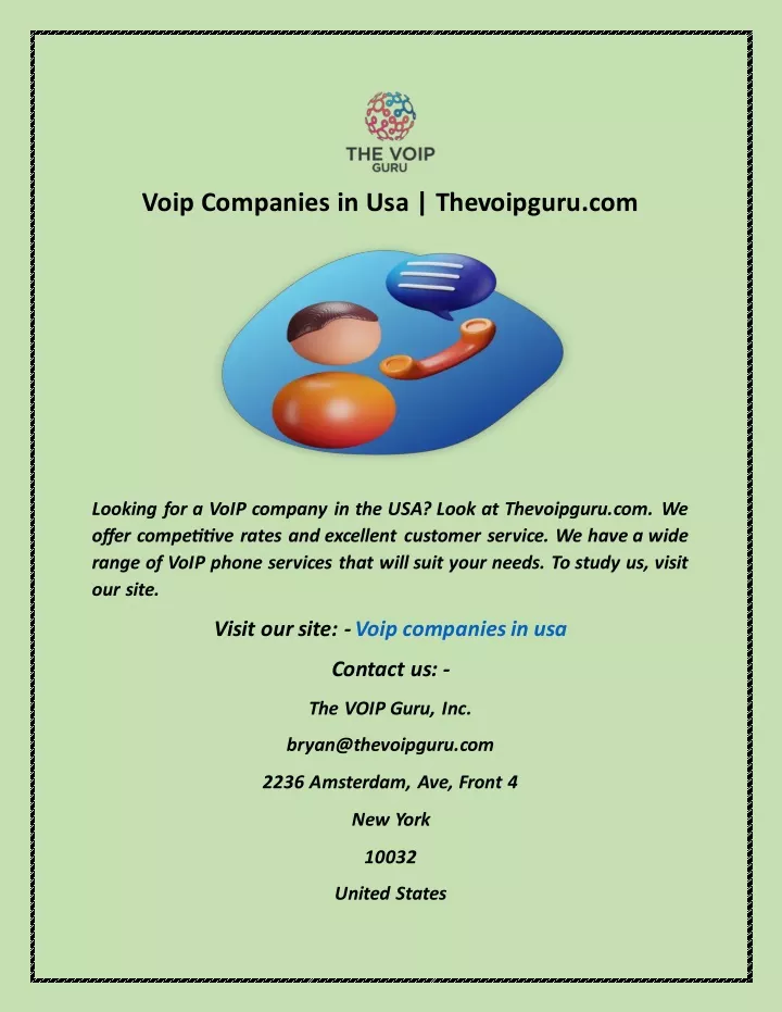 voip companies in usa thevoipguru com