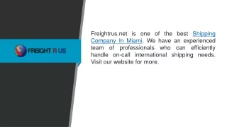 freightrus net is one of the best shipping