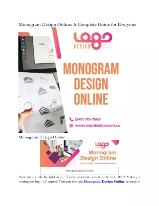Monogram Design Online: A Complete Guide for everyone