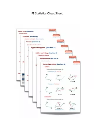 FE Statistics Cheat Sheet