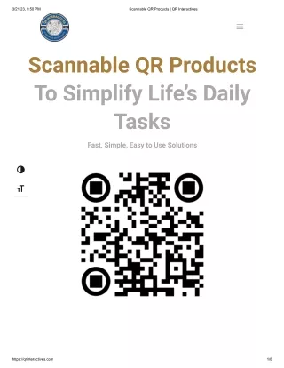 Scannable QR Products To Simplify Life’s Daily Tasks