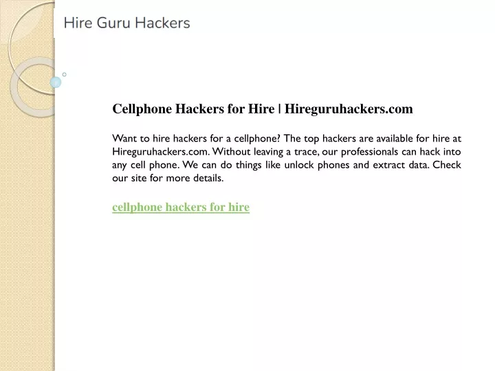 cellphone hackers for hire hireguruhackers