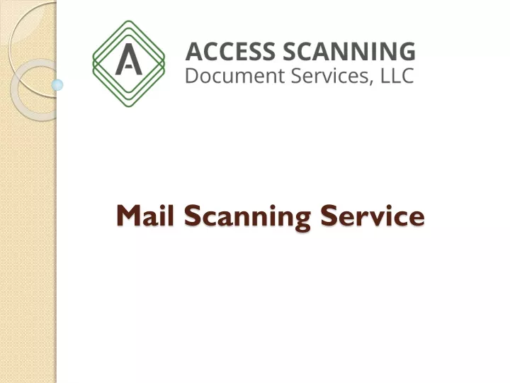 mail scanning service