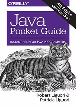 PDF/READ Java Pocket Guide: Instant Help for Java Programmers