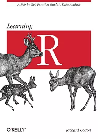DOWNLOAD/PDF  Learning R: A Step-by-Step Function Guide to Data Analysis