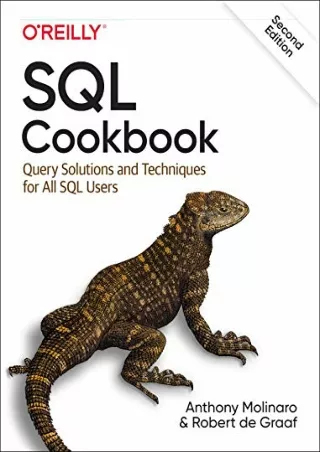 PDF/READ SQL Cookbook: Query Solutions and Techniques for All SQL Users