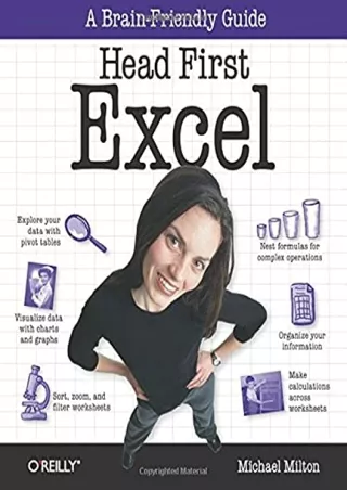 $PDF$/READ/DOWNLOAD Head First Excel: A learner's guide to spreadsheets