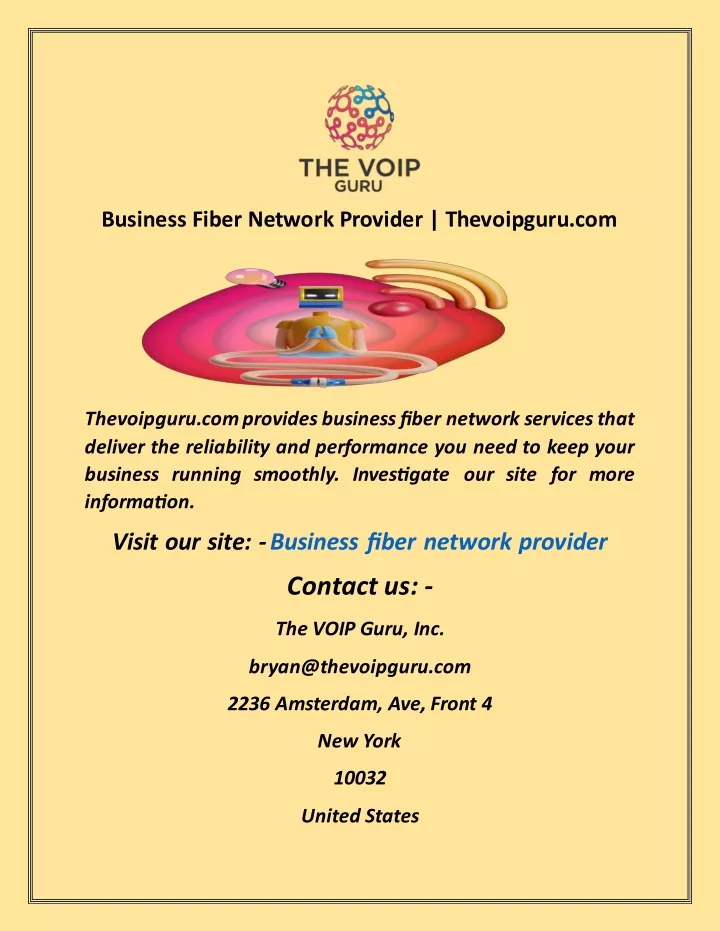 business fiber network provider thevoipguru com