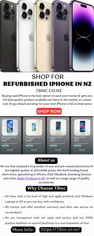 Shop for Refurbished iPhone in NZ at Lower Price