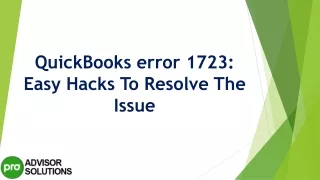 quickbooks error 1723 easy hacks to resolve the issue