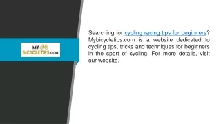 Cycling Racing Tips for Beginners  Mybicycletips.com