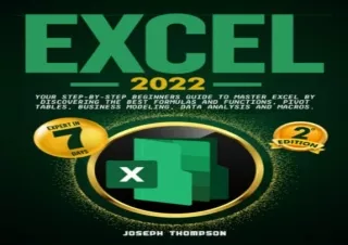 PDF Excel 2022: Your Step-By-Step Beginners Guide To Master Excel By Discovering