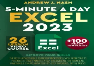 download Excel 2023: The Most Updated Bible to Master Microsoft Excel from Zero