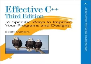 [READ PDF] Effective C  : 55 Specific Ways to Improve Your Programs and Designs