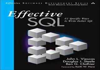 download Effective SQL: 61 Specific Ways to Write Better SQL (Effective Software