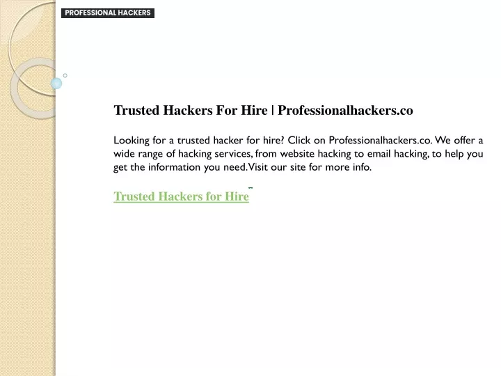 trusted hackers for hire professionalhackers