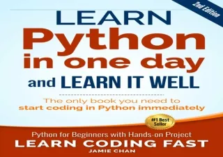 pdf book python 2nd edition learn python