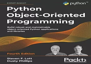 read pdf python object oriented programming build
