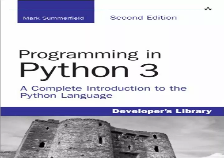 PPT - PDF Programming in Python 3: A Complete Introduction to the ...