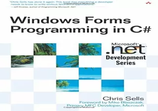 PDF Windows Forms Programming in C# free
