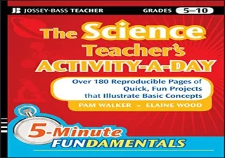 PDF The Science Teacher's Activity-A-Day, Grades 5-10: Over 180 Reproducible Pag