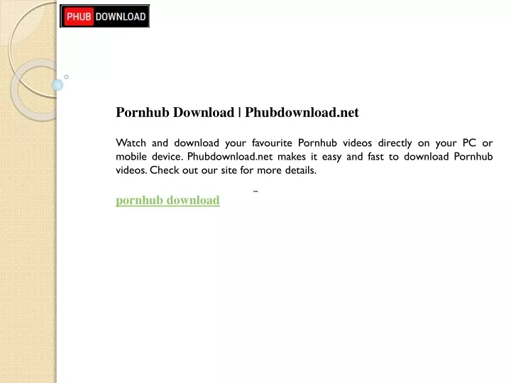 pornhub download phubdownload net watch