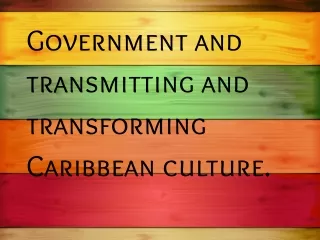 Government and cultural transmission and transformation