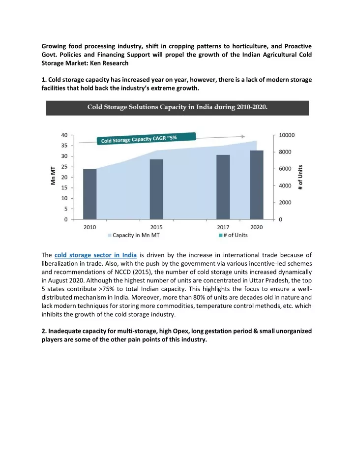 growing food processing industry shift