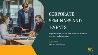 CORPORATE EVENTS IN SINGAPORE
