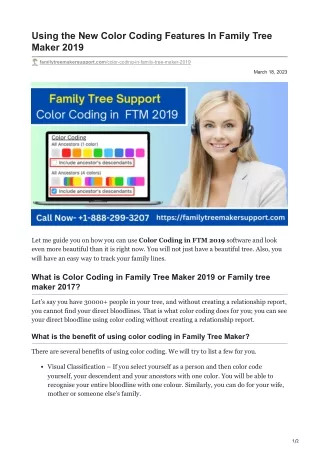 Using the New Color Coding Features In Family Tree Maker 2019
