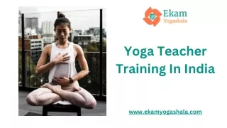 Yoga Teacher Training  India