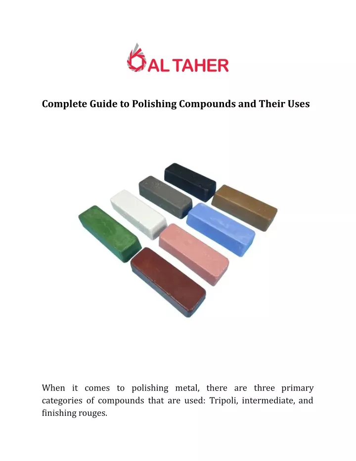 complete guide to polishing compounds and their