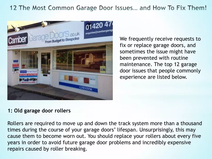 12 the most common garage door issues and how to fix them