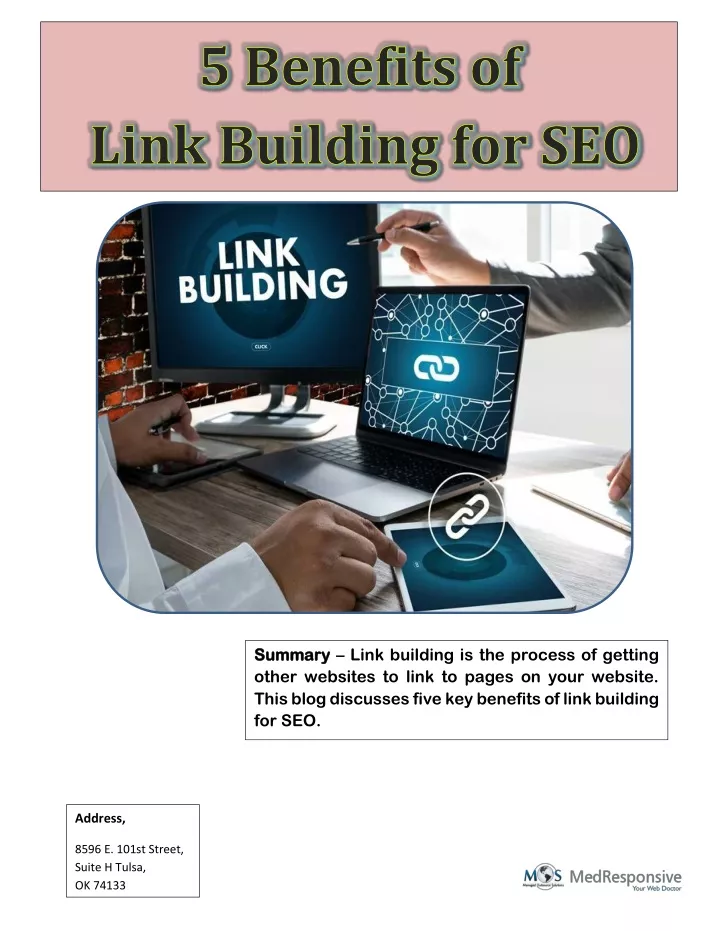 summary summary link building is the process