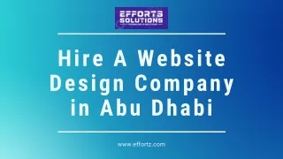 Hire A Website Design Company in Dubai