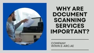 Why are Document Scanning Services Important?