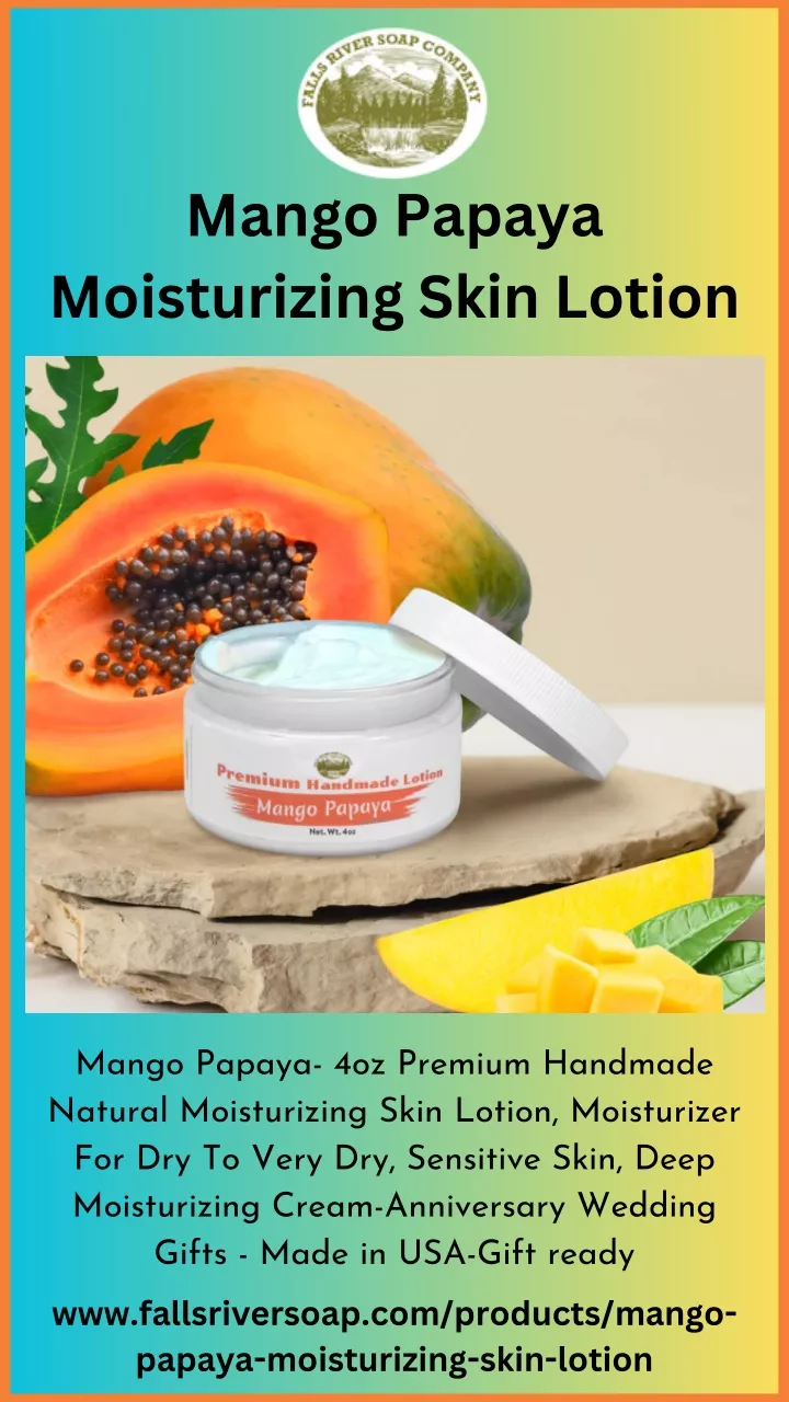 mango papaya moisturizing skin lotion